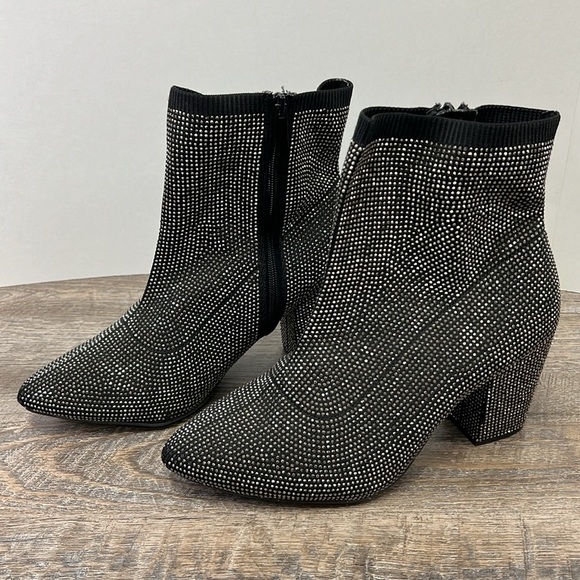 Torrid Stretch Knit Embellished Bootie 10WW - Picture 3 of 16